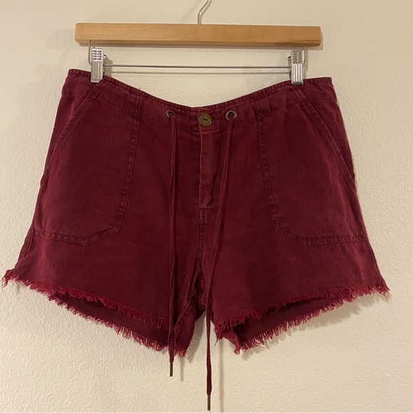 Sanctuary Playa Linen Frayed Hem Shorts - Picture 3 of 9